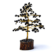 Edelsteenboom zwarte agaat  ±18cm