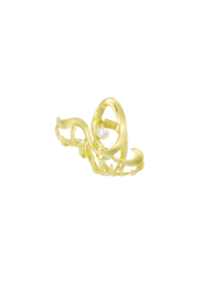 Hair Clip Golden Pearl