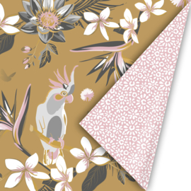 Cadeaupapier Tropical Garden oker