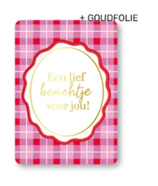 Ansichtkaart  : Een lief berichtje voor jou!