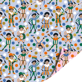 Cadeaupapier: Pieten pret (1 meter)