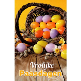 Kaart: Vrolijke Paasdagen (mand)