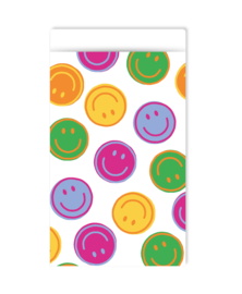 Cadeauzakje 12 x 19cm: Smiley multicolor