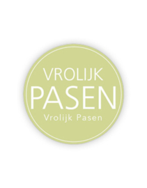 Sticker: Vrolijk Pasen (lichtgroen)