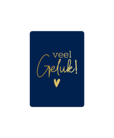 Cadeaukaart A7: Veel geluk + hart