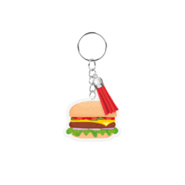 Acryl sleutelhanger: Hamburger