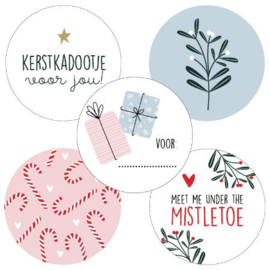Stickers: Mistletoe assorti (5 stuks)