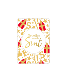 Cadeaukaart  : Groetjes van de Sint