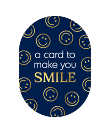 Ansichtkaart ovaal: A card to make you smile