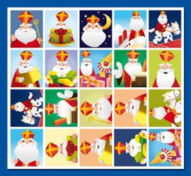 Stickervel Sinterklaas (stammetjes serie 115)