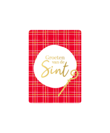 Cadeaukaart  : Groeten van de Sint