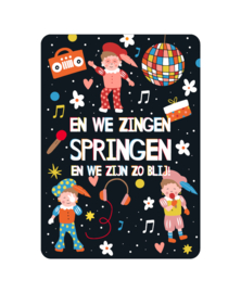Ansichtkaart  : En we zingen springen en we ...