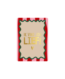 Cadeaukaart A7: Ik vind je lief + hart