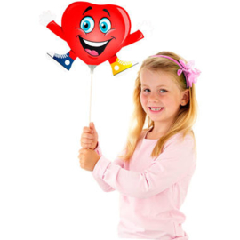 Mini figuur ballon happy hart