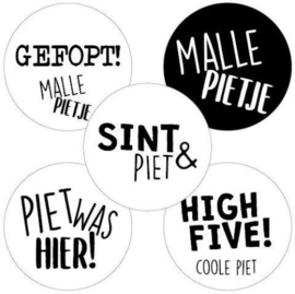 Stickerset: Malle Pietje (5 varianten)