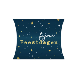 Gondeldoosje:  Fijne Feestdagen (blauw)