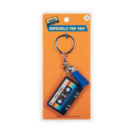 Acryl sleutelhanger: Cassettebandje