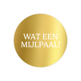 Stickerset: Wat een mijlpaal!
