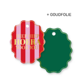 Cadeaulabel:  Hiep Hiep Hoera voor jou!
