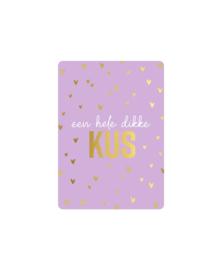 Cadeaukaart A7: Een hele dikke kus + hart