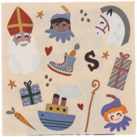 Servetten: Welkom Sint & Pieten