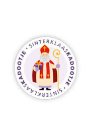 Sticker: Sinterklaas kadootje (ø35)