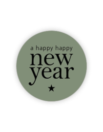 Sticker: a happy happy new year