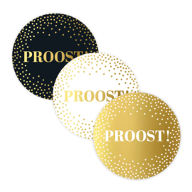 Stickerset: Proost + stippen (3 varianten)