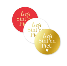 Stickerset: Liefs Sint & Piet! (3 varianten)