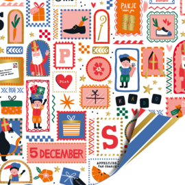 Cadeaupapier: Sinterklaas pret (1 meter)