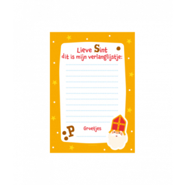 Verlanglijstje:  Sinterklaas  (vrolijk welkom)