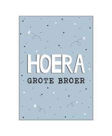 Ansichtkaart  : Hoera grote broer