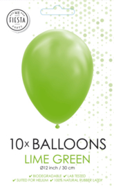 Lime green ballonnen