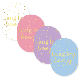Stickerset: Lang leve lieve jij (4 varianten)