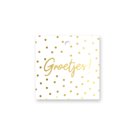 Cadeaulabel:  Groetjes!