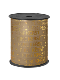 Lint: Fijne kerst mokka/goud