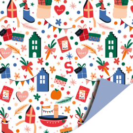 Cadeaupapier: Pakjes pret (1 meter)