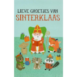 Wenskaart: Lieve groetjes van Sinterklaas