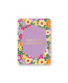 Cadeaukaart A7: Van harte gefeliciteerd!