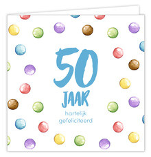 Wenskaart: 50 jaar