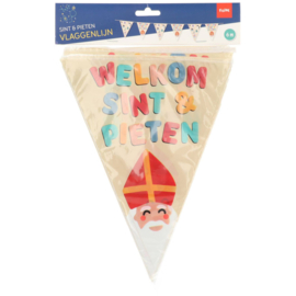 Vlaggenlijn Sinterklaas: Welkom Sint & Pieten