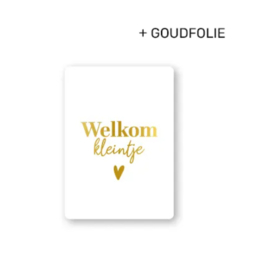 Cadeaukaart: Welkom kleintje (wit)