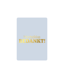 Bedankt