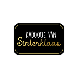 Sticker: Kadootje van: Sinterklaas