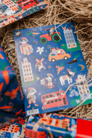 A5 stickervel:  Sinterklaas feest