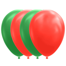 Rood / groen ballonnen