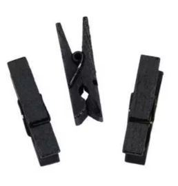 Houten knijper: Zwart