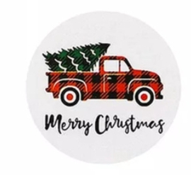 Sticker: Kerstauto