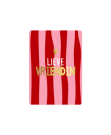 Cadeaukaart A7: Lieve vriendin + hart
