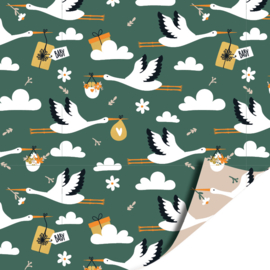 Cadeaupapier: Mr. Stork (1 meter)